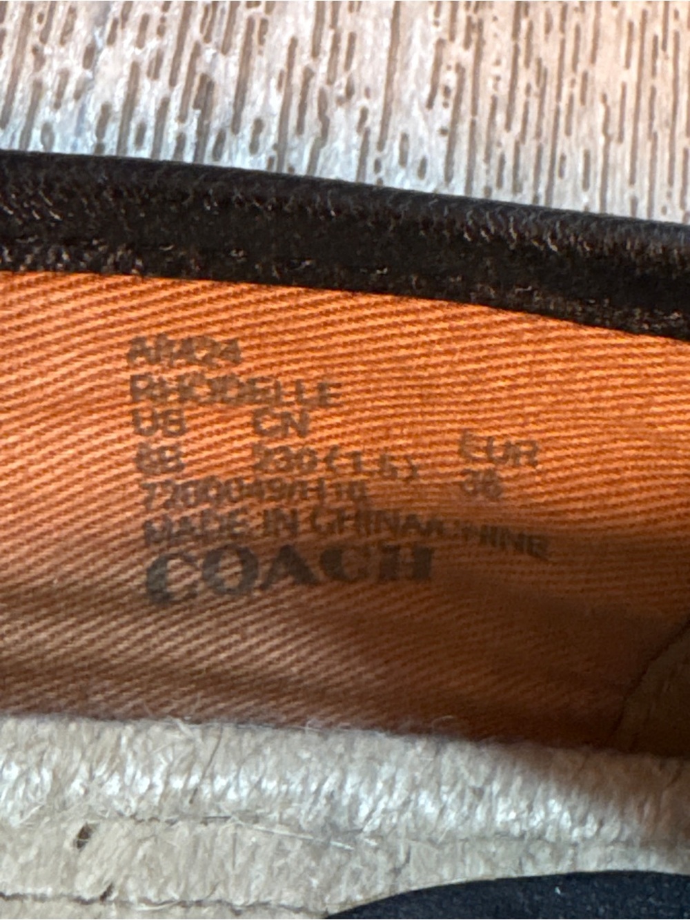 COACH BLACK RHODELLE ESPADRILLE FLATS SJZE 6 - Picture 7 of 7